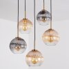 Koyoto Suspension, Boule lumineuse, Suspension Or, Noir, 5 lumières