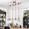 Koyoto Suspension, Boule lumineuse, Suspension Écru, Noir, 4 lumières