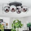 Gastor Plafonnier, Boule lumineuse Fumé, 4 lumières