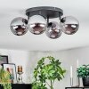 Gastor Plafonnier, Boule lumineuse Fumé, 4 lumières