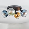 Koyoto Plafonnier, Boule lumineuse Bleu, Or, Vert, Clair, 4 lumières
