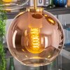 Koyoto Suspension, Boule lumineuse, Suspension Or, Noir, 5 lumières
