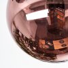 Chehalis Plafonnier, Boule lumineuse Or, Noir, 3 lumières