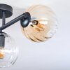 Koyoto Plafonnier, Boule lumineuse Ambre, Clair, Fumé, 3 lumières