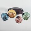 Koyoto Plafonnier, Boule lumineuse Bleu, Or, Vert, Cuivré, 4 lumières
