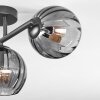 Koyoto Plafonnier, Boule lumineuse Fumé, 3 lumières