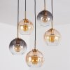Koyoto Suspension, Boule lumineuse, Suspension Or, Noir, 5 lumières