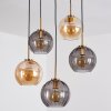 Koyoto Suspension, Boule lumineuse, Suspension Or, Noir, 5 lumières