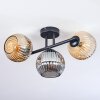 Ripoll Plafonnier, Boule lumineuse Ambre, Fumé, 3 lumières