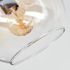 Koyoto Plafonnier, Boule lumineuse Ambre, Clair, Fumé, 4 lumières