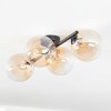 Chehalis Plafonnier, Boule lumineuse Ambre, Clair, 4 lumières