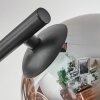 Gastor Plafonnier, Boule lumineuse Ambre, Fumé, 3 lumières