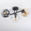 Ripoll Plafonnier, Boule lumineuse Ambre, Clair, Fumé, 3 lumières