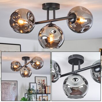 Ripoll Plafonnier, Boule lumineuse Fumé, 3 lumières