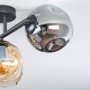 Ripoll Plafonnier, Boule lumineuse Ambre, Fumé, 3 lumières