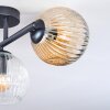 Ripoll Plafonnier, Boule lumineuse Ambre, Clair, Fumé, 3 lumières