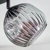 Ripoll Plafonnier, Boule lumineuse Chrome, Clair, Fumé, 4 lumières