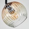 Ripoll Plafonnier, Boule lumineuse Ambre, Clair, Fumé, 4 lumières