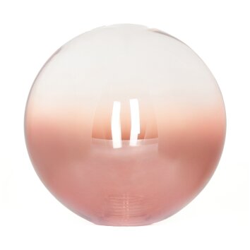 Abat-jour en verre  Chehalis Verre de rechange, pièce de rechange 12 cm Clair, Cuivré