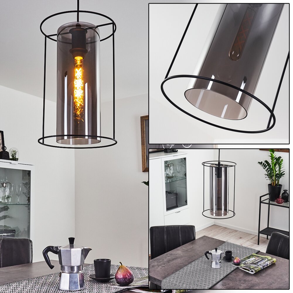 Suspension Zento Noir, 1 lumière main product photo