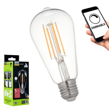 E27 6 Watt blanc chaud dimmable 806 Lumen