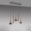 BOWL Suspension Luminaires Paul Neuhaus LED Brun, 5 lumières