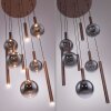 BOWL Suspension Luminaires Paul Neuhaus LED Brun, 9 lumières