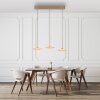 ELIPSA Suspension Luminaires Paul Neuhaus LED Bronze, 3 lumières