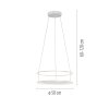 CONTURA Suspension Luminaires Paul Neuhaus LED Blanc, 2 lumières