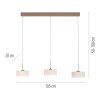 MARIKA Suspension Luminaires Paul Neuhaus LED Sable, 3 lumières