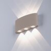 CARLO Applique murale Luminaires Paul Neuhaus LED Sable, 6 lumières