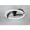 mit Ventilateur de plafond lumineux Luminaires Reality LED Noir, 1 lumière, Télécommandes