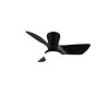 mit Ventilateur de plafond lumineux Luminaires Reality LED Noir, 1 lumière, Télécommandes