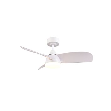 mit Ventilateur de plafond lumineux Luminaires Reality LED Blanc, 1 lumière, Télécommandes