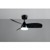 mit Ventilateur de plafond lumineux Luminaires Reality LED Noir, 1 lumière, Télécommandes
