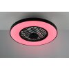 mit Ventilateur de plafond lumineux Luminaires Reality LED Noir, 2 lumières, Télécommandes, Changeur de couleurs