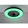 mit Ventilateur de plafond lumineux Luminaires Reality LED Noir, 2 lumières, Télécommandes, Changeur de couleurs