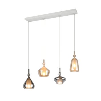Aldea Suspension Luminaires Trio Blanc, 4 lumières
