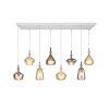 Aldea Suspension Luminaires Trio Blanc, 8 lumières
