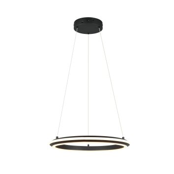 Amador Suspension Luminaires Trio LED Noir, 1 lumière