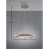 Amador Suspension Luminaires Trio LED Brun, 1 lumière