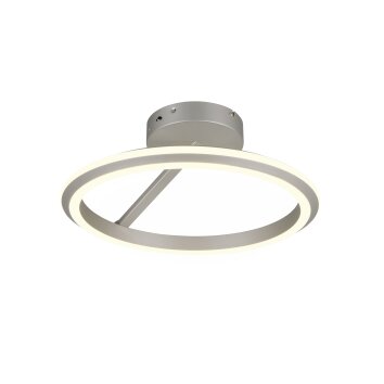 Amador Plafonnier Luminaires Trio LED Nickel mat, 1 lumière