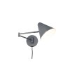 Cosima Applique murale Luminaires Trio Anthracite, 1 lumière