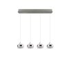 Dios Suspension Luminaires Trio LED Nickel mat, 4 lumières