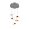 Dios Suspension Luminaires Trio LED Nickel mat, 5 lumières