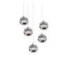Dios Suspension Luminaires Trio LED Nickel mat, 5 lumières
