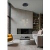 Dios Suspension Luminaires Trio LED Noir, 5 lumières