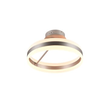 Dios Plafonnier Luminaires Trio LED Nickel mat, 1 lumière