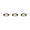 Himal Spot encastrable Luminaires Trio LED Noir, 3 lumières