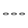 Himal Spot encastrable Luminaires Trio LED Noir, 3 lumières